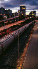 Fototapeta na wymiar Train City