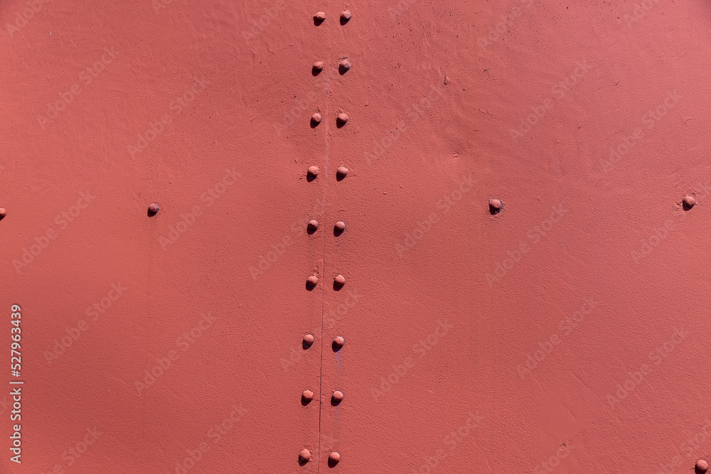 Wall mural Part of the metal structure of an old steam locomotive