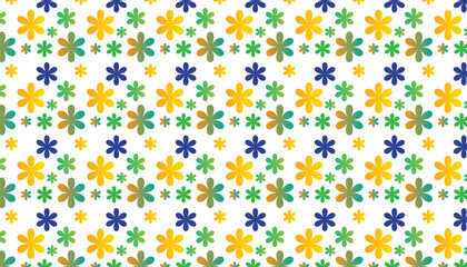 Pattern background colorful ornament Vector Flat Arabic floral and decorative vintage design