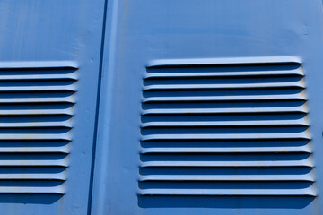 Part of the metal structure of an old steam locomotive