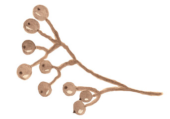 Watercolor gold bouquet with boho watercolor flowers of beige peach roses and leaves. Perfect for a wedding invitation, greeting card. Festive hand painted decoration .