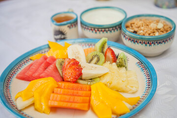 Ensalada de Frutas, Desayuno, Restaurantes, Mexico