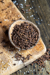 clove spices on the table during the cooking of food
