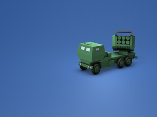 NATO風の架空のロケット砲。長射程の精密ロケット砲。高機動で精密攻撃を行うゲームチェンジャー。