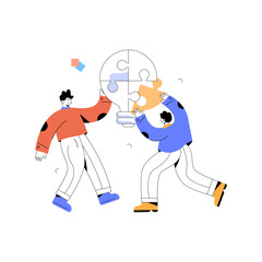 A flat illustration of project management 