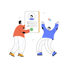 A flat illustration of project management 