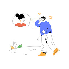 A flat illustration of social network 