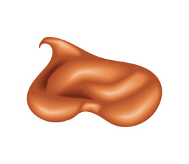 caramel on a white background