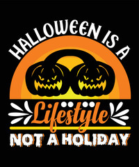 Halloween T-shirt Design Vector