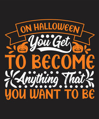 Halloween T-shirt Design Vector