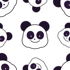 cute Panda seamless vector design fit for walpaper,background,cover,fashion,print,etc.