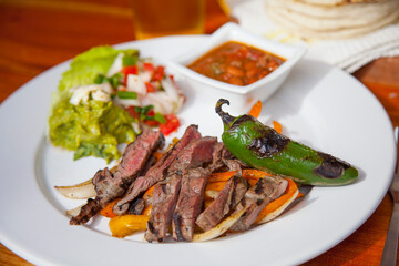 Fajitas de Arrachera, Comida Mexicana, Gastronomía con Sabor a México