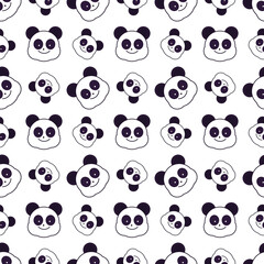 cute Panda seamless vector design fit for walpaper,background,cover,fashion,print,etc.