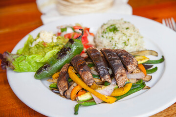 Fajitas Vegetarianas, Comida Mexicana, Gastronomía con Sabor a México