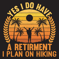 hiking t-shirt design  and vector template