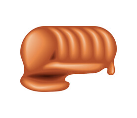 melted caramel icon