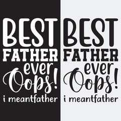 father's day creative t-shirt design and vector template