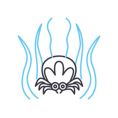 tick line icon, outline symbol, vector illustration, concept sign
