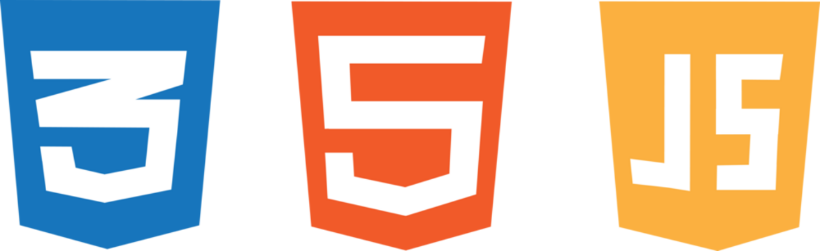 HTML5 CSS3 JS icon set. Web development logo icon set of html, css and  javascript, programming symbol. Stock Vector | Adobe Stock