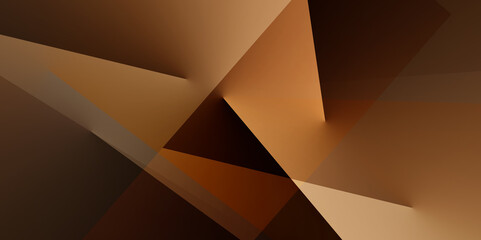 Brown color abstract dynamic shapes background art