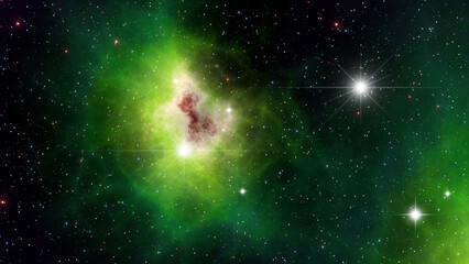 Nebulas and stars cosmic background, universe with galaxies, nebulae and stars © Cobalt