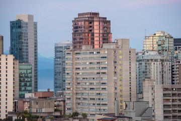 Fototapeta na wymiar Modern skyscrapers in city