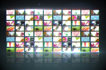 Screen collage showing lifestyle images