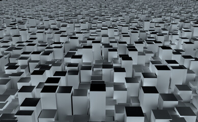 Fototapeta premium Blocks against abstract background