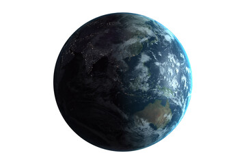 Obraz na płótnie Canvas Planet earth with Asian continent