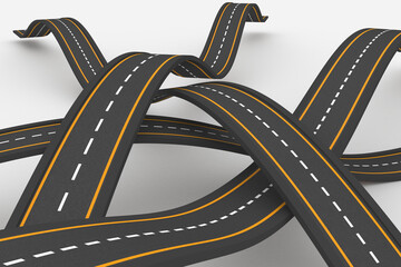 Naklejka premium Bumpy road background