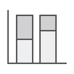 Digital composite of bar chart 