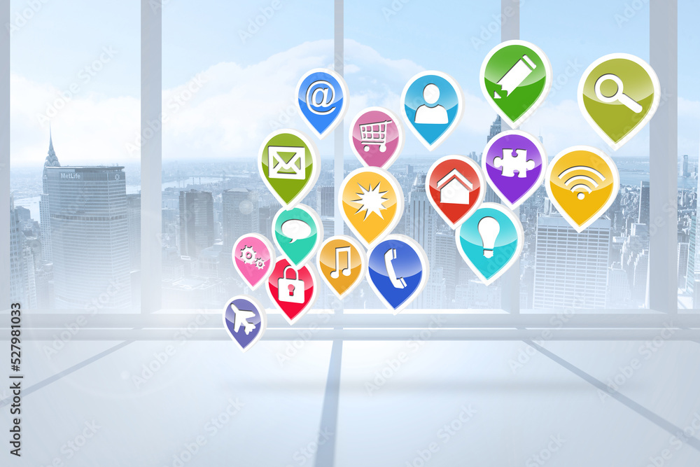 Poster computing application icons