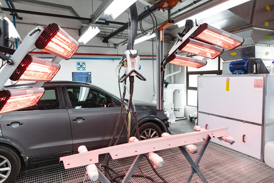 Car piece at the drying spot