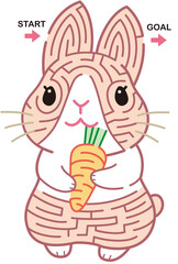 うさぎ　迷路