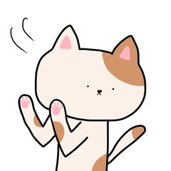 無表情拒否する猫さん