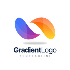 colorful logo design -  letter mark logo - gradient logo
