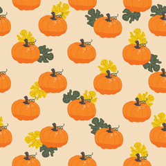 Cute Halloween pumpkin pattern.