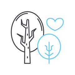 wildlife line icon, outline symbol, vector illustration, concept sign