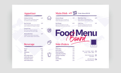 Restaurant menu template. social media marketing web banner template design. healthy food business online promotion flyer with abstract background, logo and icon. Sale cover.