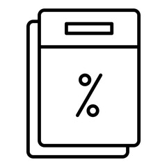 a trading business tax invoice icon