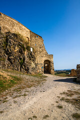 Fototapeta na wymiar Famous Rupea fortress in Transylvania, Romania. Rupea Citadel (Cetatea Rupea)