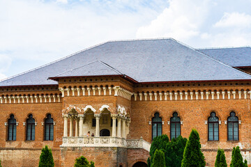 People visiting Mogosoaia Palace close to Bucharest, Romania, 2021
