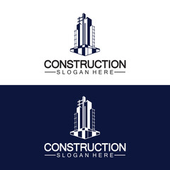 Construction, home repair, and Building Concept Logo Design, Home building Construction vector logo template