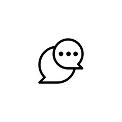chat message icon sign symbol design vector illustration high quality black style