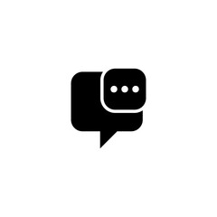 chat message icon sign symbol design vector illustration high quality black style