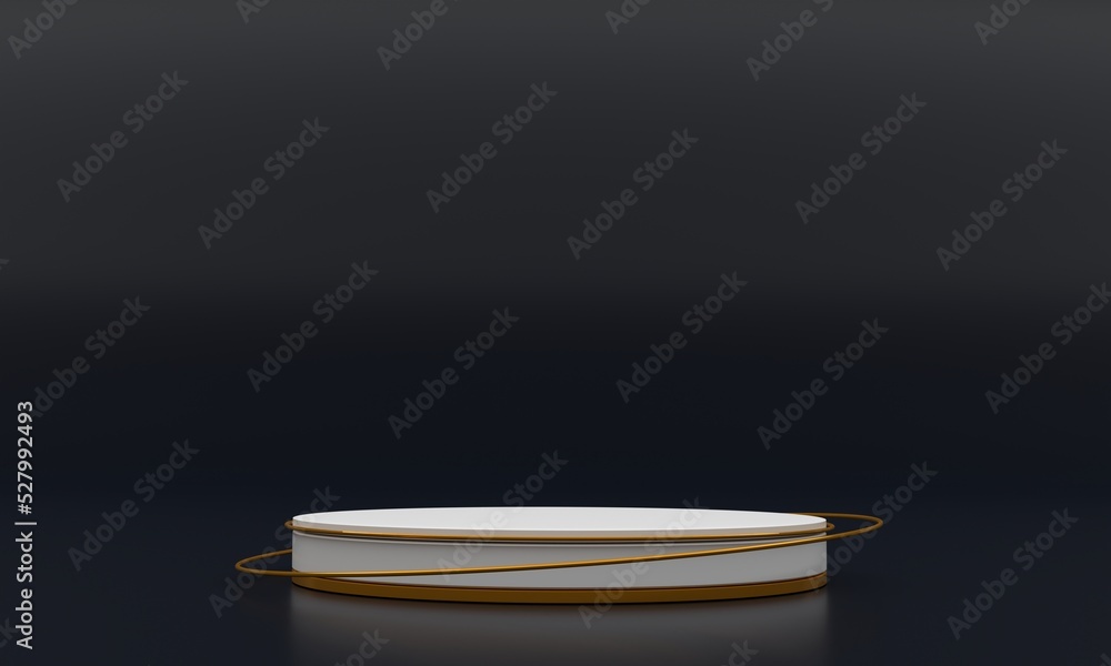 Poster elegant product showcase on 3d rendering with empty podium