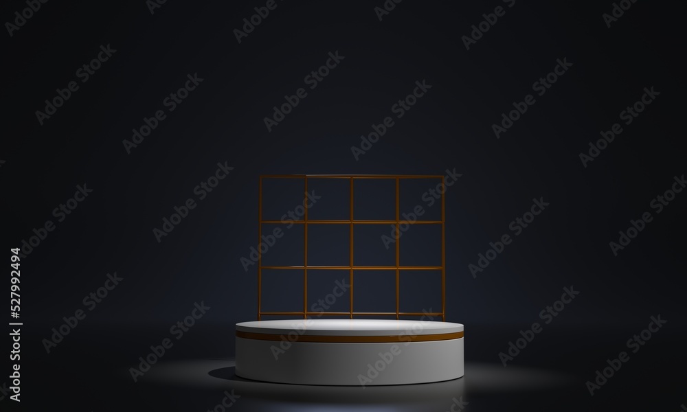 Poster elegant minimalist product background on 3d rendering with empty podium