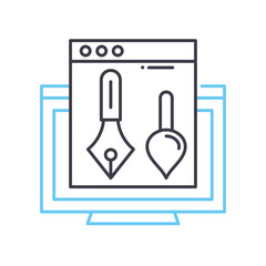 vector illustration line icon, outline symbol, vector illustration, concept sign