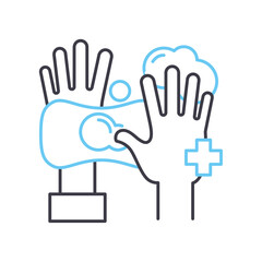 use vitamins line icon, outline symbol, vector illustration, concept sign