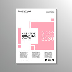modern minimalist business cover design template
